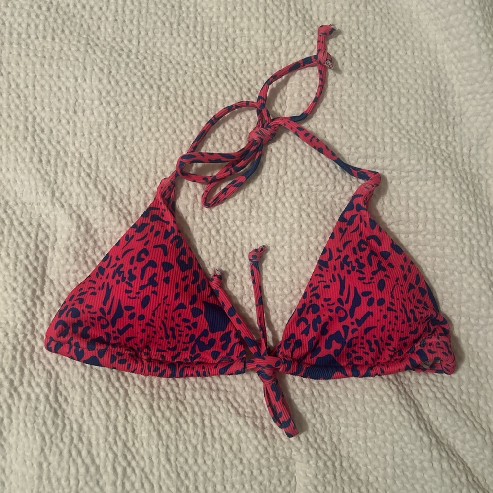 cute pink and blue bikini top